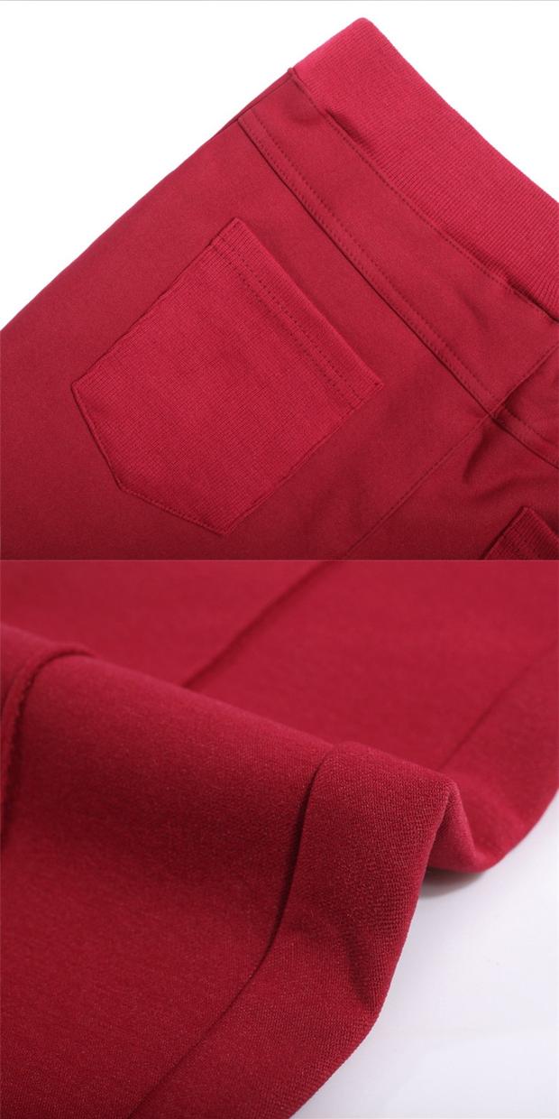 Mùa thu đông cộng với quần legging nhung dày mặc quần size rộng eo cao đã mỏng cộng với quần nhung nữ co giãn chân quần áo khoác nữ hàng hiệu
