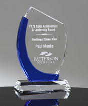 Normantic Original Blue Moon Bay Crystal Trophy Custom Crystal Licensing Brand Customized High-end Trophy Awards