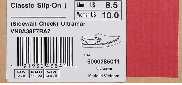 Giày Vans Vans dành cho nữ giay the thao nam