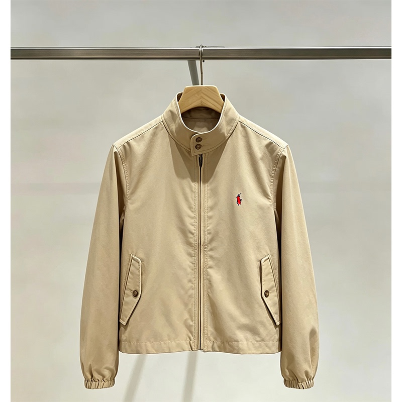 Rl Original Women's Clothing 2026 Autumn Stand-Up Collar Windproof Classic Cotton Canvas Old Money Style Jacket Rl Original Women's Clothing 2026 Autumn Stand-Up Collar Windproof Classic Cotton Canvas Old Money Style Jacket