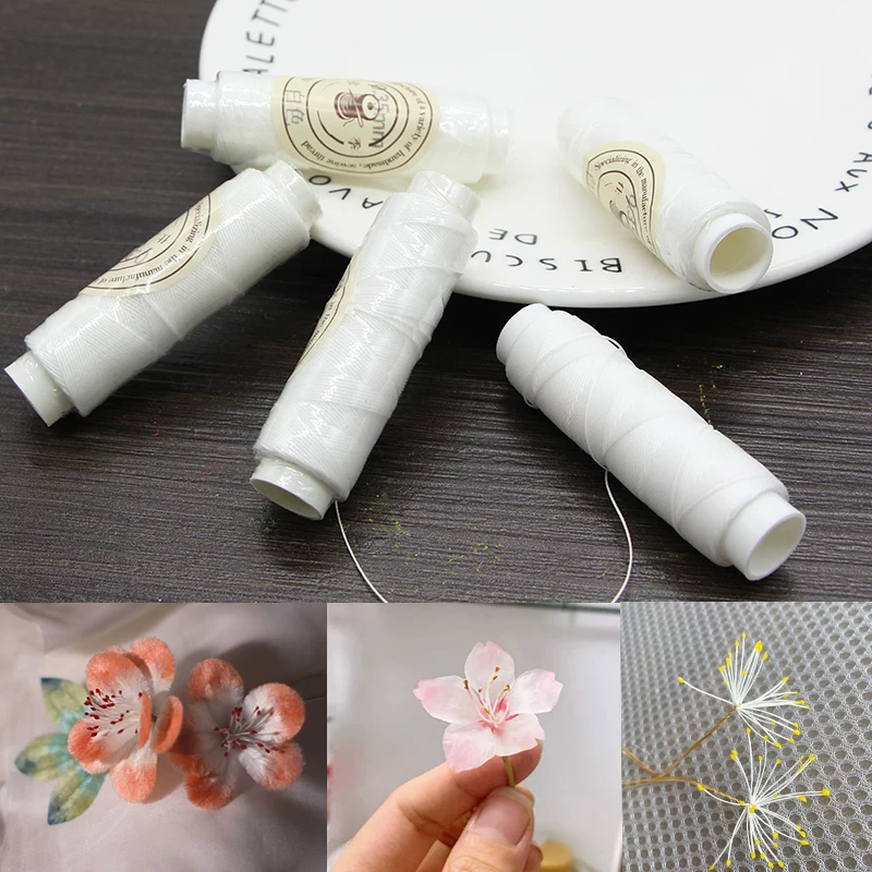 0.35мм круглая восковая нить, handmade diy нематериальная бархатная цветок, термоусадочный цветок, обернутый цветок, горячий цветок, имитируемое ядро цветка и пестик материал