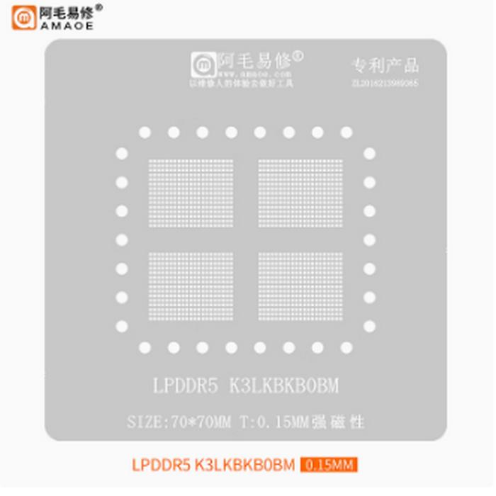 Lpddr5 Soldering Station K3Lkbkb0Bm-Mgcp Operational Memory Bga315 Ball D8Bcw Temporary Storage Stencil