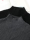 100% cotton sweater men's 2025 autumn and winter warm half turtleneck long-sleeved sweater loose casual bottoming shirt