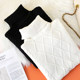 Counter quality 100% cotton turtleneck twist sweater women's loose cotton knitted bottoming sweater with velvet and thickening