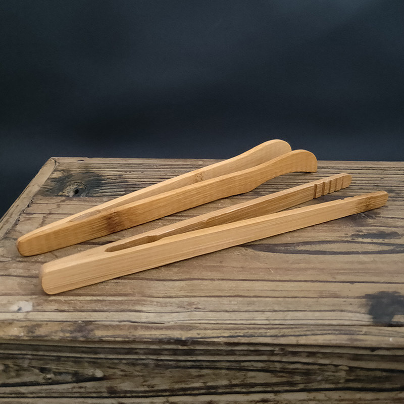 Bamboo Tea Clip Tea Ceremony Accessories Tea Leaf Clip Solid Wood Tea Cup with Teeth Anti-slip Tweezers Tea Utensils Parts Stock
