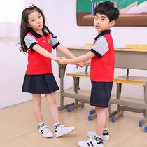 2021 new childrens clothing kindergarten Garden clothing childrens clothing short sleeve school uniforms small middle and high school uniforms factory direct customized