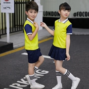 Bộ đồng phục học sinh mẫu giáo mới năm 2019 đặt quần áo trẻ em lớp học ngắn tay hiệu suất nhà máy sản xuất quần áo - Đồng phục trường học / tùy chỉnh thực hiện