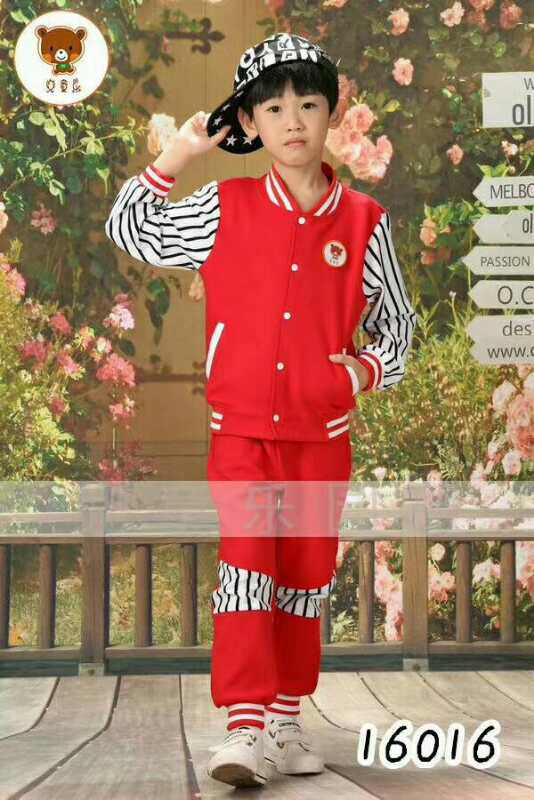 New 2022 Kindergarten Garden clothes Primary school uniforms class clothes sports Long sleeves Sleeves Manufacturers Straight Slightly Printed Words