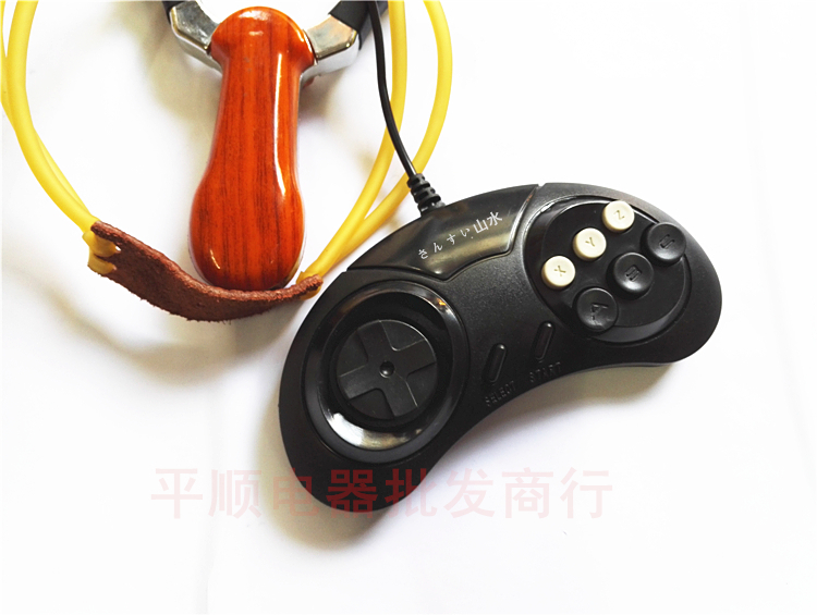 Máy Overlord máy màu đỏ và trắng Super FC cắm thẻ vàng Máy trò chơi video 8 bit chín ổ cắm tay cầm rocker xử lý - Kiểm soát trò chơi tay xbox 360