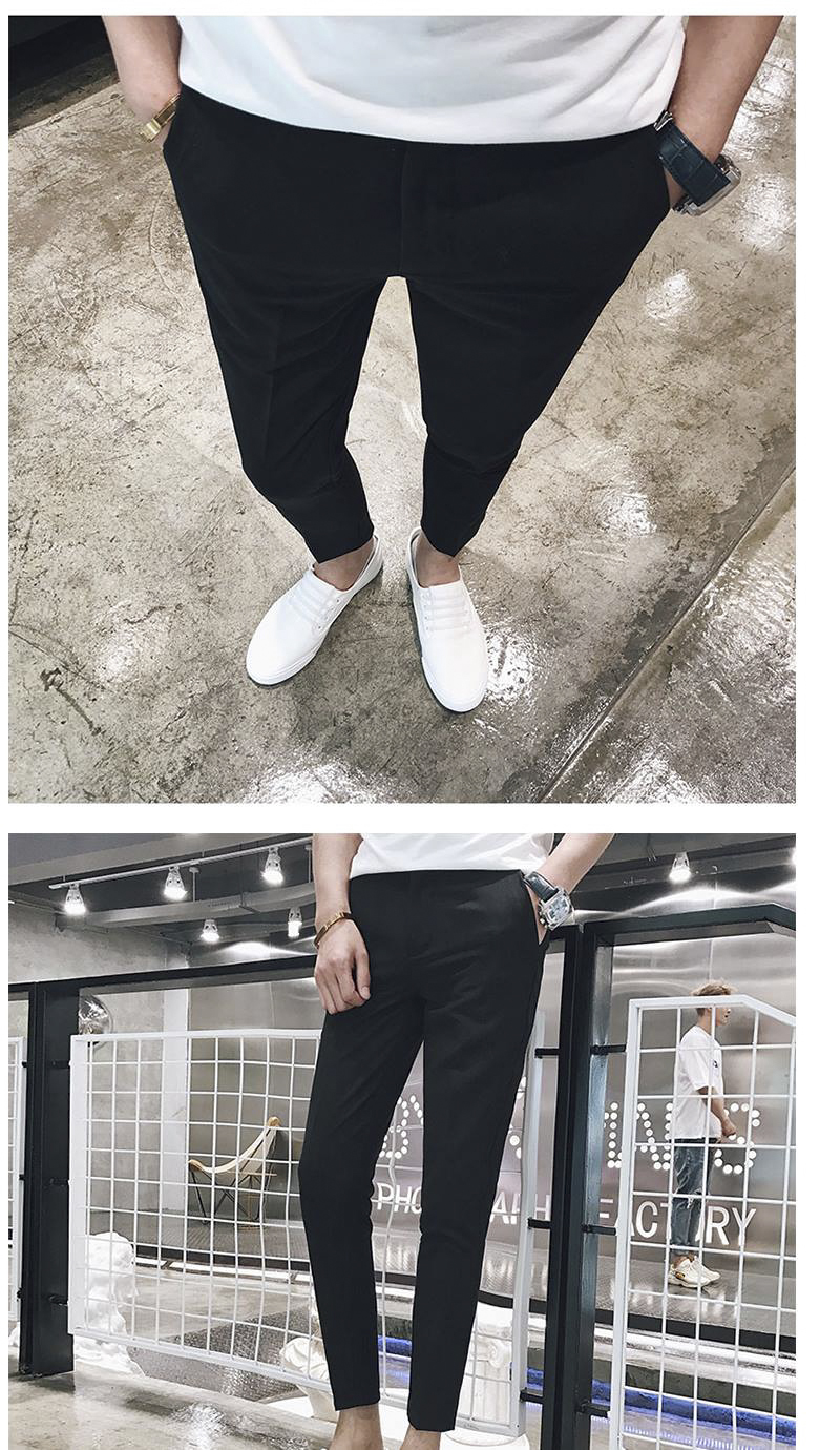 Mùa thu quần nam phiên bản Hàn Quốc của quần dài tự do miễn phí quần trẻ trung thủy triều nam hoang dã 9 điểm chân nhỏ quần giản dị quần sịp nam