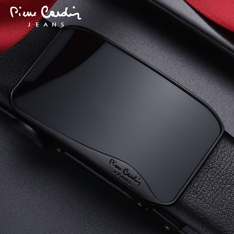 Pilkardon leather strap men genuine leather automatic buckle upscale business gift designer Ben life red pants belt