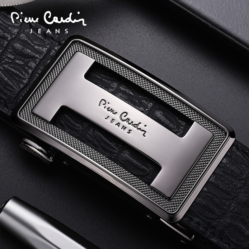 Pilkardin Belt Men Real Cowler Crocodile Track Squeaking Fixture Fashion New Trouser Belt Tide