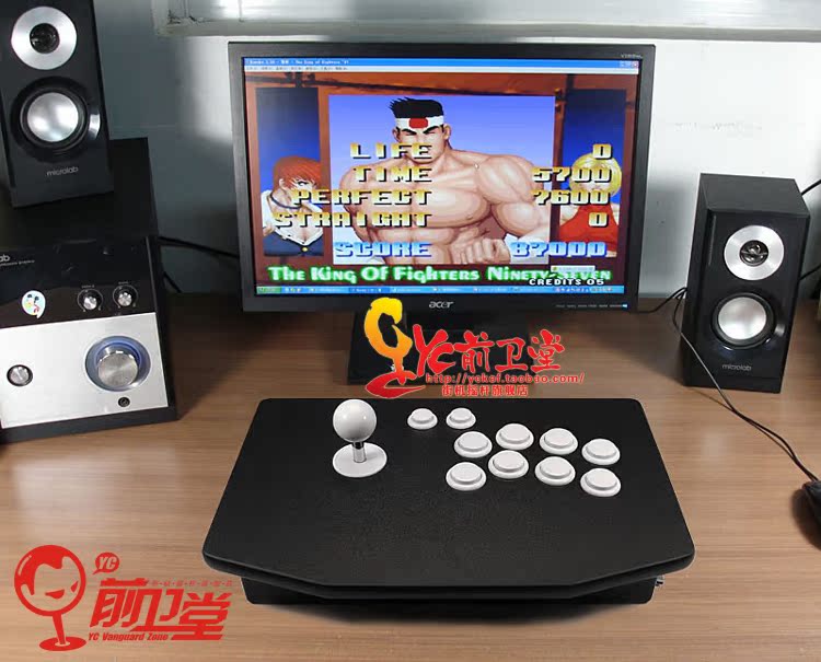 Xây dựng mạnh mẽ rocker Kung Fu King of Fighters / Street Fighter / Arcade / máy tính trò chơi PC rocker không chậm trễ - Cần điều khiển tay cầm xbox