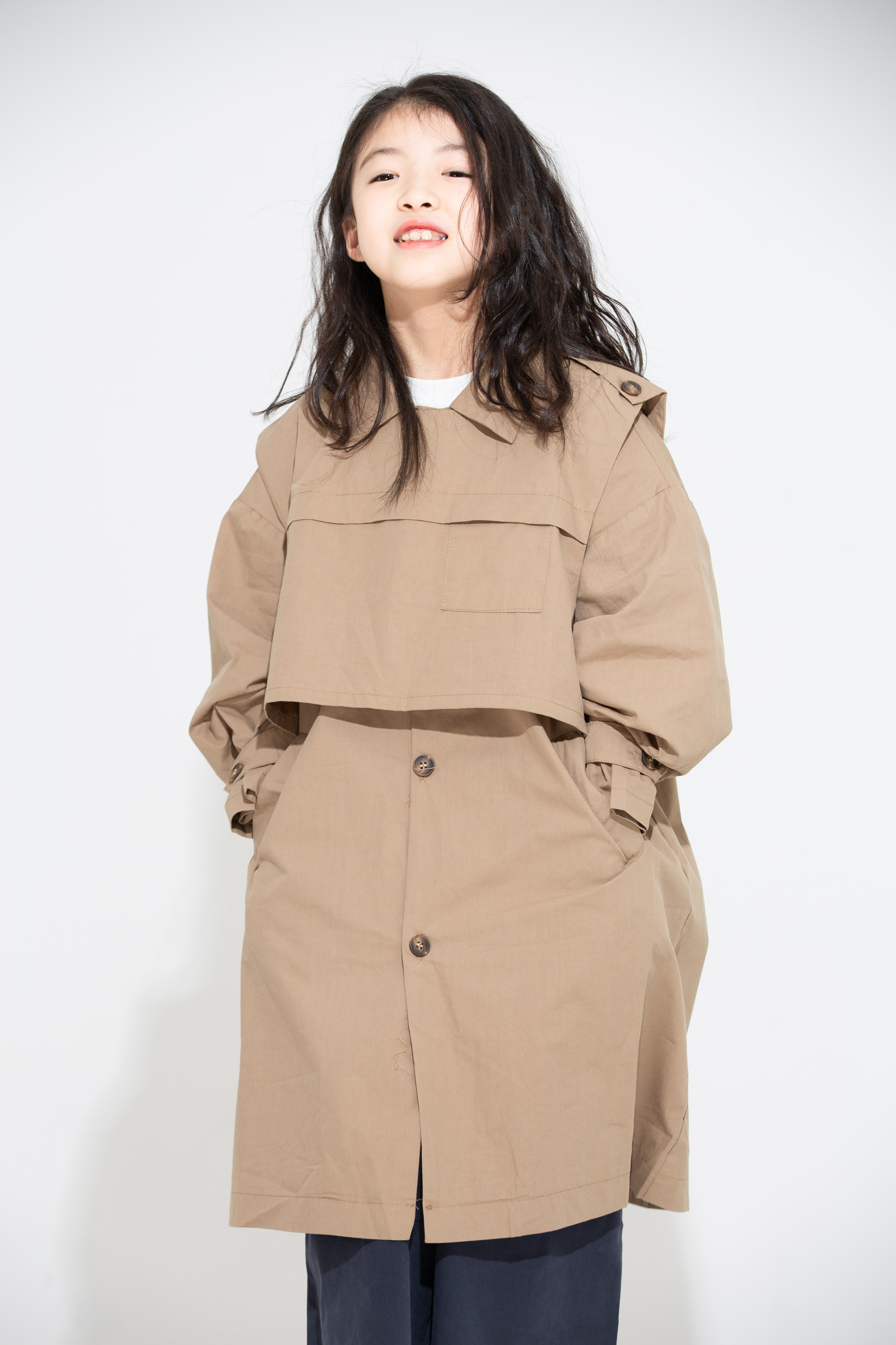 Little Big Planet Kids 2021 Spring New Personality Foreign Two-Piece Trench coat design sense casual jacket