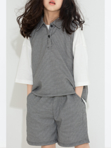 Small big planet custom childrens clothing 21 spring new Korean version of foreign style shirt design sleeveless top shorts set