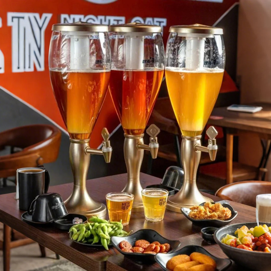 ワインガン ダブルヘッド ビール樽 業務用ビールマシン ビールポット ワインタワー ワインコラム ビールガンバー 特殊コークス樽