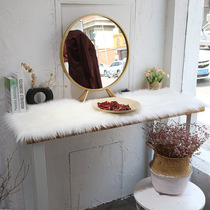 plush dresser imitation wool iron art main podcast chair cushion computer casual chair stool cushion make-up bench table top decoration cushion