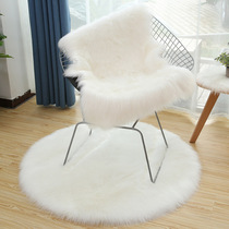 Long Plush Carpet Bedroom Bedside Blanket Chair Cushion Fur Nordic Iron Art Chair Mat Imitation Wool Floating Window Blanket Decoration