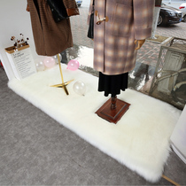 Faux wool clothing shop window carpet plush model table floor mat exhibition stand decoration shoe shop counter mat