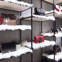 Dressing and dressing table plush iron anchor chair Mat desktop wool mat tablecloth shoe bag shelf decoration imitation sheep