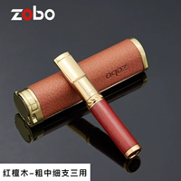 Металлическая насадка из сандалового дерева, портативный чехол