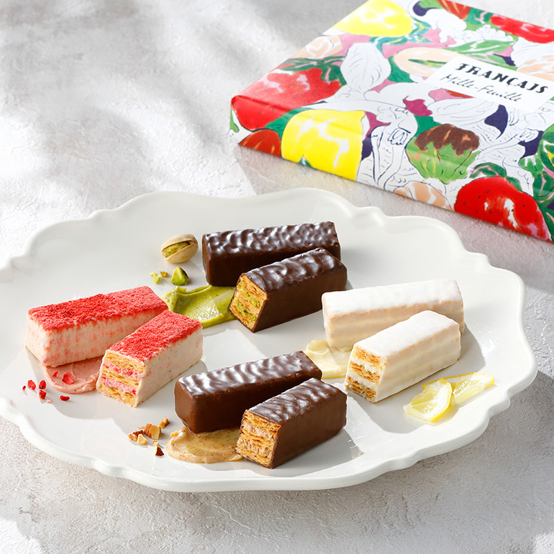 New Product Imported from Japan, Popular on Instagram, French Wafer Sandwich Biscuits, Strawberry Lemon Cake, Casual Snacks