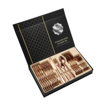 Western Dining Cutlery Suit Stainless Steel Upscale Gift Boxes Full European-style Home Eating Steak Knife Fork Spoon Three sets of dishes