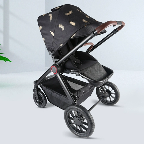 Качественная амортизирующая складная коляска на четырех колесах с сидением с зонтиком для новорожденных, Германия
