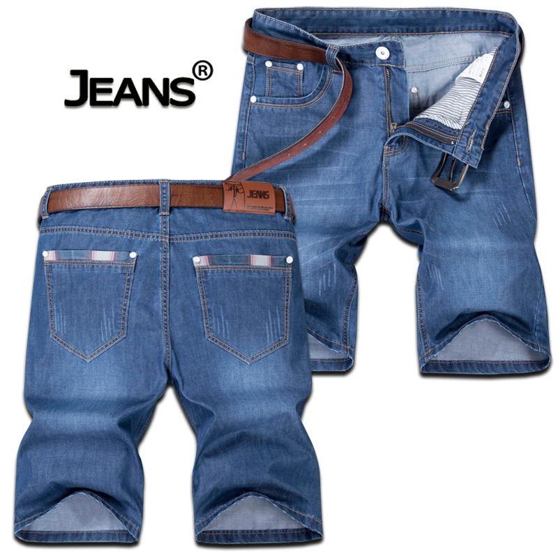 Mùa hè quần jean nam mỏng quần short lỏng kích thước lớn casual thanh niên 5 điểm quần thủy triều của nam giới 7 điểm quần ống túm