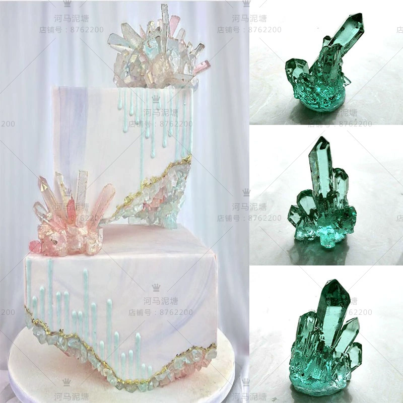 Coral Sugar Ace Sugar Crystal Silicone Khuôn Sôcôla Kim cương Cột Pha lê Ice Snow Iceberg Khuôn silicon - Tự làm khuôn nướng
