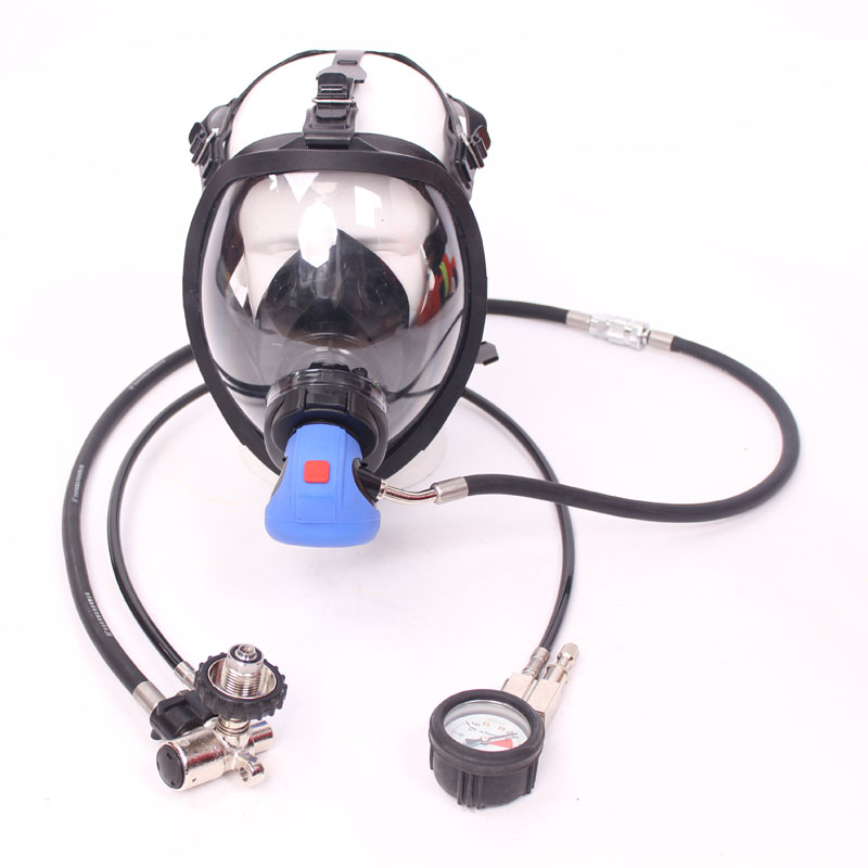 Positive pressure fire air respirator RHZKF6 8 30 accessories mask mask with gas supply valve reducer back