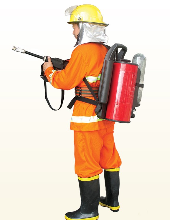 Shoulder-type fire high-pressure fine water mist extinguisher device reciprocating fire extinguishing gun water gun Impulse Forest Backsack