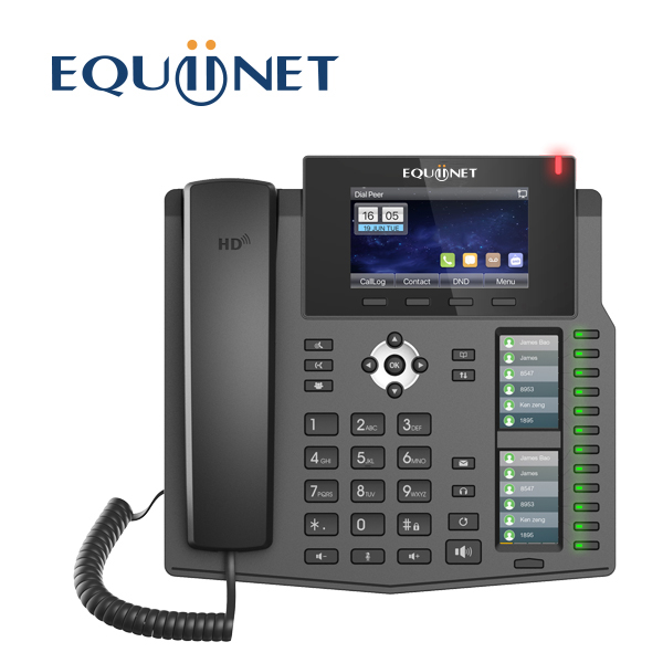 EQ-F6PG Equiinet VoIP SIP Internet Cable Phone one thousand trillion color screen SIP Line Office Phone