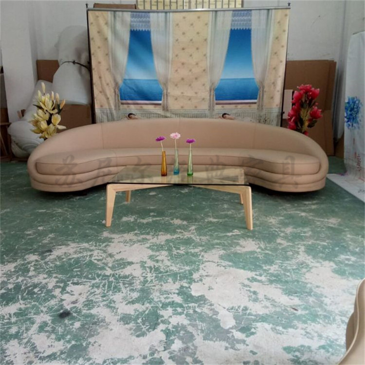 Bắc âu thiết kế đồ nội thất cổ điển cong sofa sảnh trăng sofa giải trí sofa phòng mô hình biệt thự sofa