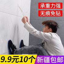 Xinjiang adhesive hook strong viscose coat hook non-perforated strong sticky hook no trace Wall Bathroom Kitchen