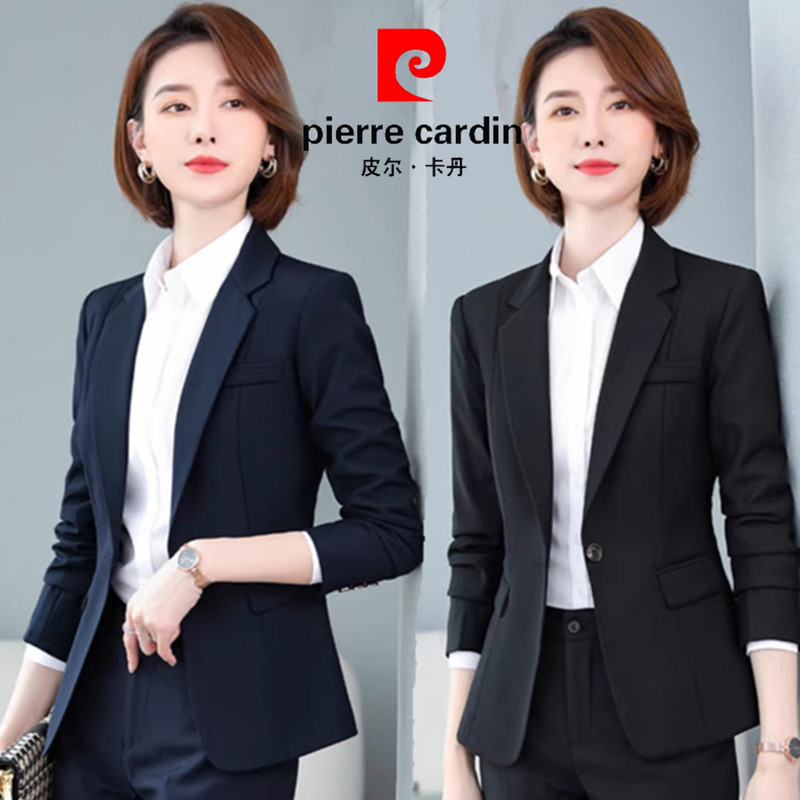Pierre Cardin Suit Set for Women, Spring Office Attire, Professional Attire for Civil Servants, Interview Suit for College Students, Formal Attire, Elegant Workwear