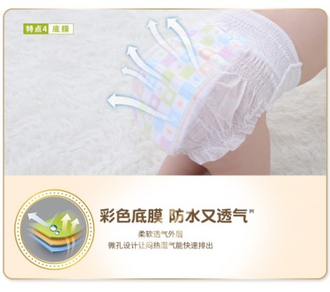 Yi Ying quần pull-up cực lớn XL100 máy lạnh đồ lót nhỏ mùa hè tã cho bé siêu mỏng M L XXL - Tã / quần Lala / tã giấy bỉm yubest