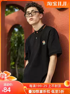 ORANGEDRAGON OD 2021 summer embroidery logo casual loose polo shirt lapel collar short sleeve t-shirt