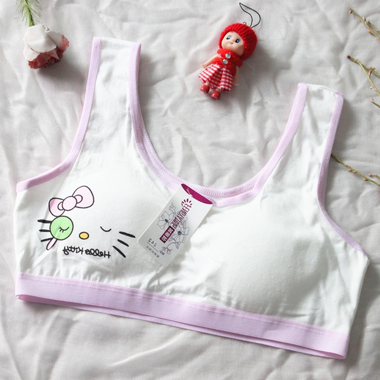 Mới được phát triển ít girlwear đồ lót 9-10-11-12-15 tuổi vest cô gái cỡ ngực mỏng.