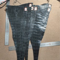 Imported crocodile pattern pure water-dyed black bamboo texture strap material card sleeve material mobile phone case material thick about 10MM