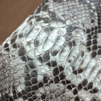 Original color original pattern python back open leather DIY accounting book wallet mobile phone case watch strap shoe collar long clip clothes