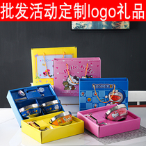 Kindergarten Event Delivery Custom Logo Name Children Cartoon Bowls Chopstick Cutlery Suit School Opening Gift