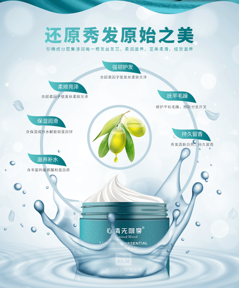 Mặt nạ tóc Dầu xả chính hãng Thuốc mỡ thay thế độ khô và thuốc nhuộm Cải thiện tóc xoăn Giữ ẩm mượt và suôn mượt Thương hiệu chính thức ủ tóc tigi