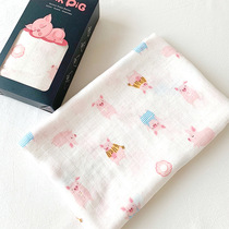 Newborn double-layer gauze bamboo cotton swaddling towel Baby Piggy scarf blanket baby hugging summer ultra-thin
