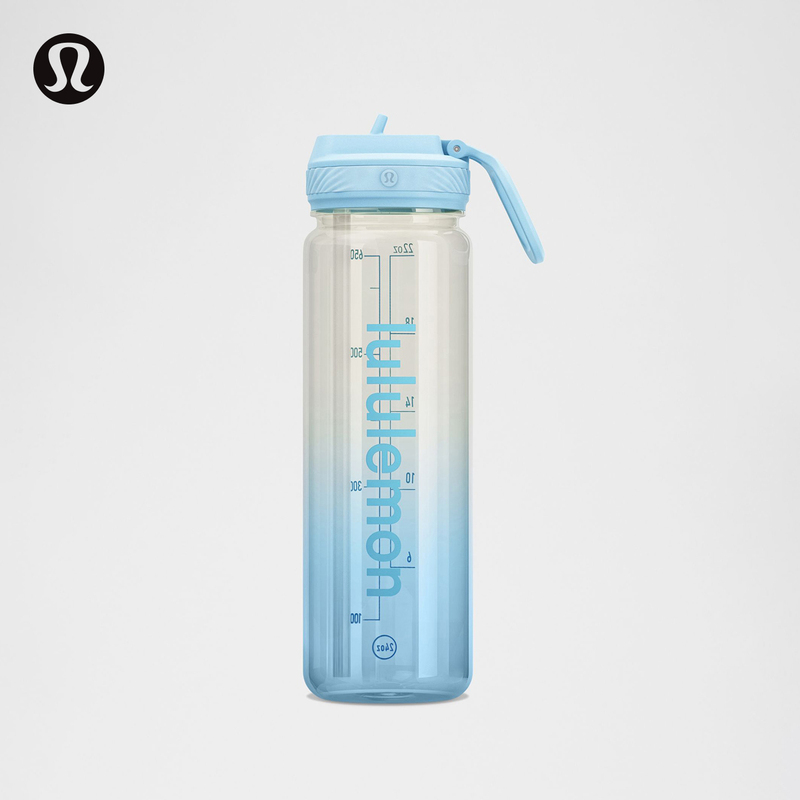 Back to Life Transparent Water Bottle 710ml *With Straw丨Lululemon丨Lu9Csds