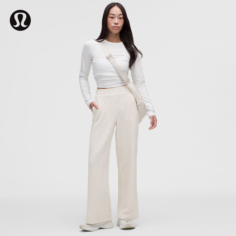 Scuba Women's Mid-Waist Wide-Leg Sweatpants *Waffle Weave* Asian Fit丨Lululemon丨Lw5Id6A