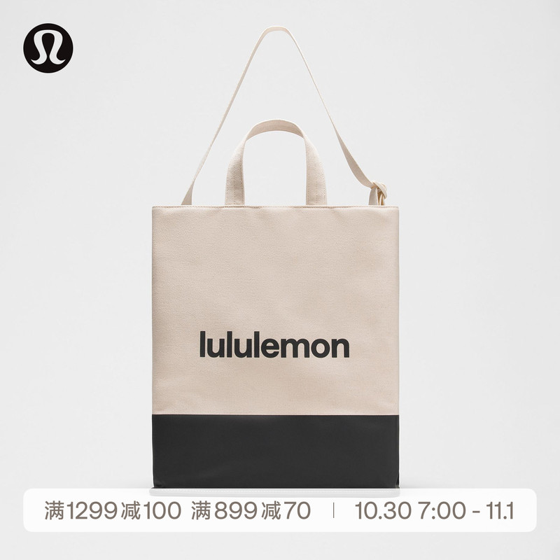 Canvas Shopping Tote Bag丨Lululemon丨Lu9Dics