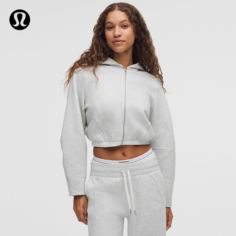Loungeful Women's Loose-Fitting Cropped Zip-Up Hoodie丨Lululemon丨Lw3Jzgs Loungeful Women's Loose-Fitting Cropped Zip-Up Hoodie丨Lululemon丨Lw3Jzgs