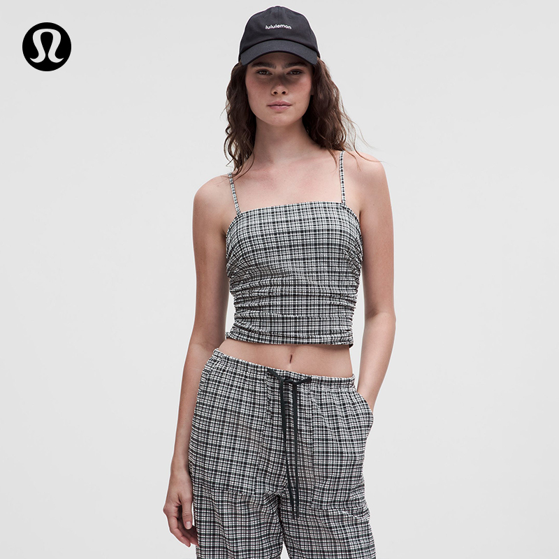 Seersucker Check Women's Seersucker Spaghetti Strap Tank Top丨Lululemon丨 Lw1Fcgs