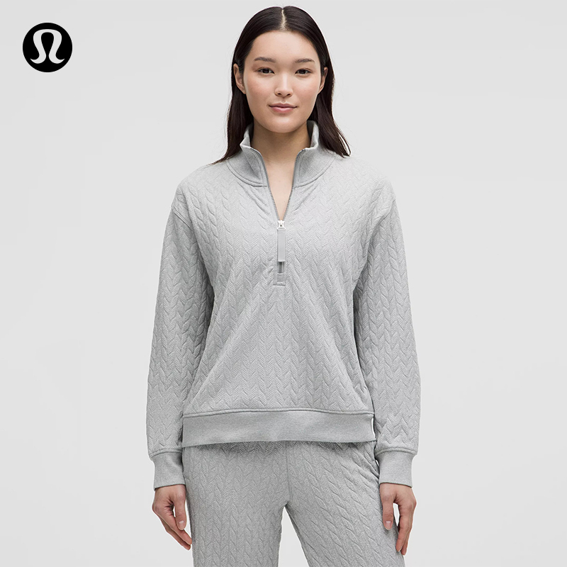 Engineered Warmth Women's Cable Knit Half-Zip Sweatshirt Lululemon丨Lw3Iahs
